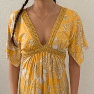 Rare Vintage Sky Mini Dress Size S Braided Leather Bodice Detail